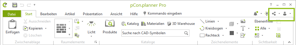 Support für pCon.login (Pro und ME)