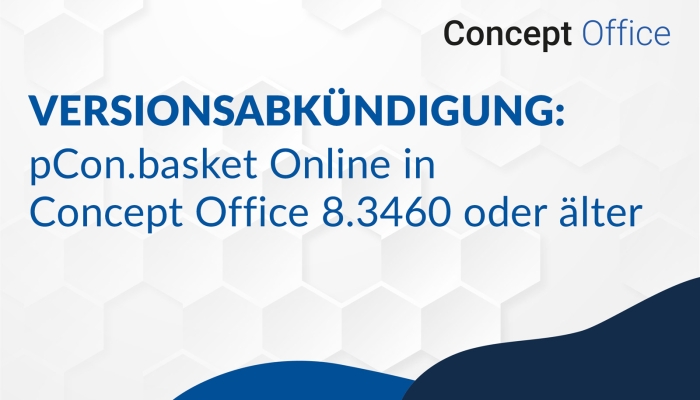 Kurze Information zur Nutzung von pCon.basket Online