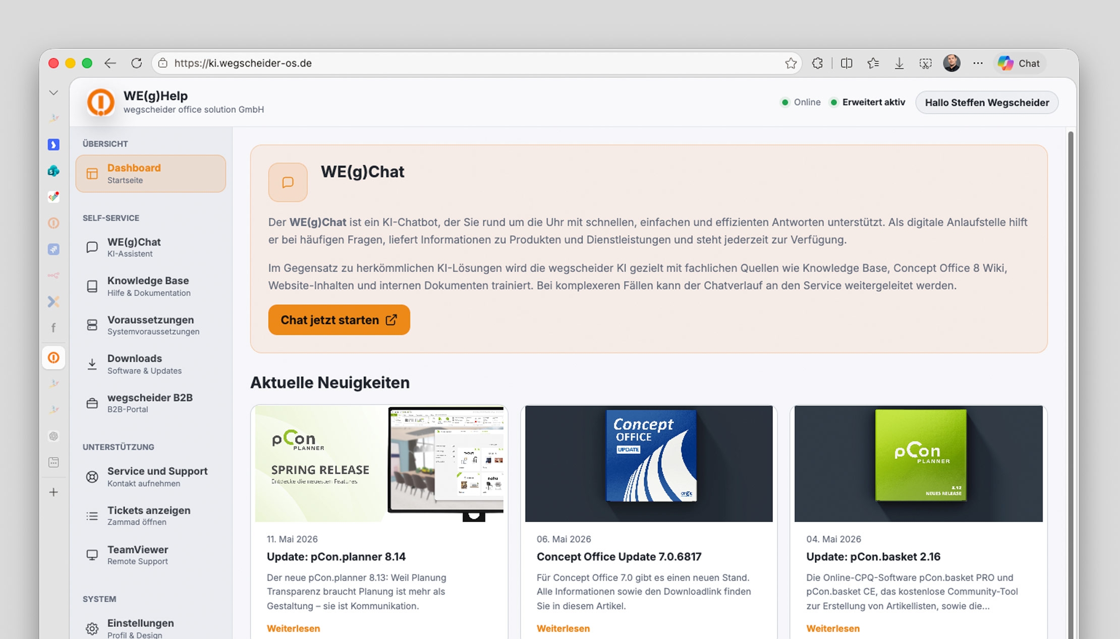 WE(g)Chat wird Teil von WE(g)Help